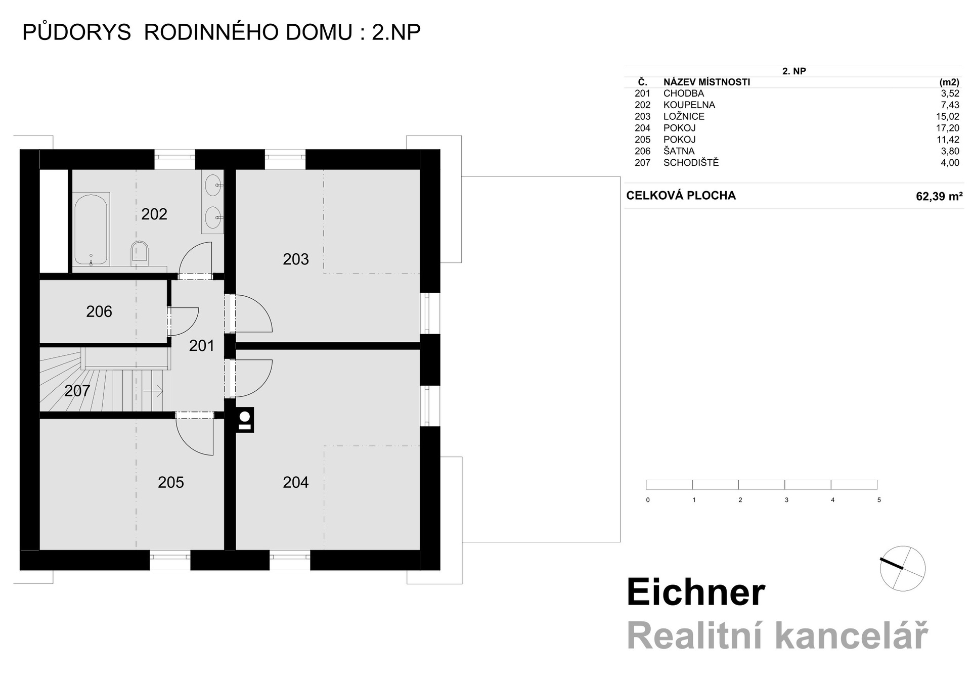 Prodej novostavby RD 5+kk, 184 m2, zahrada 719 m2, parkování, Panenské Břežany, Praha-východ