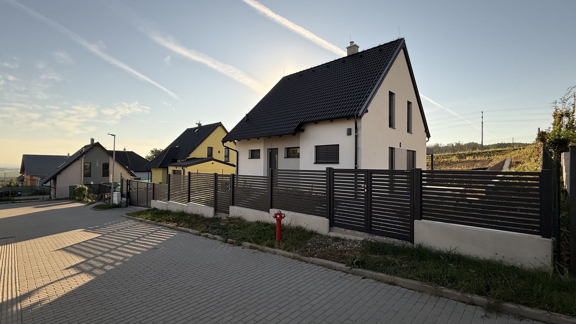 Eichner Prodej novostavby RD 5+kk,  124 m2, zahrada 719 m2, parkování, Panenské Břežany, Praha-východ