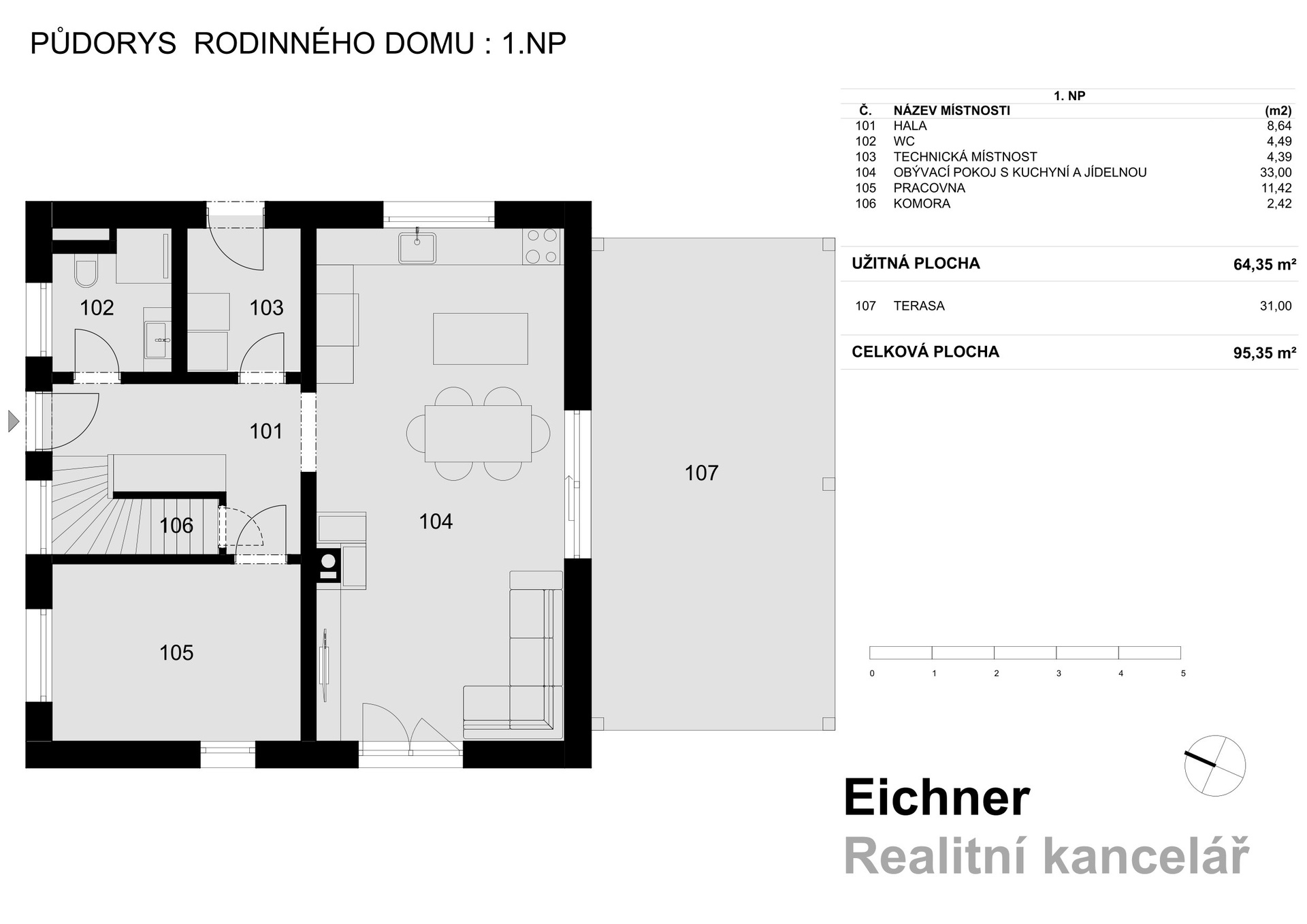 Prodej novostavby RD 5+kk, 184 m2, zahrada 719 m2, parkování, Panenské Břežany, Praha-východ