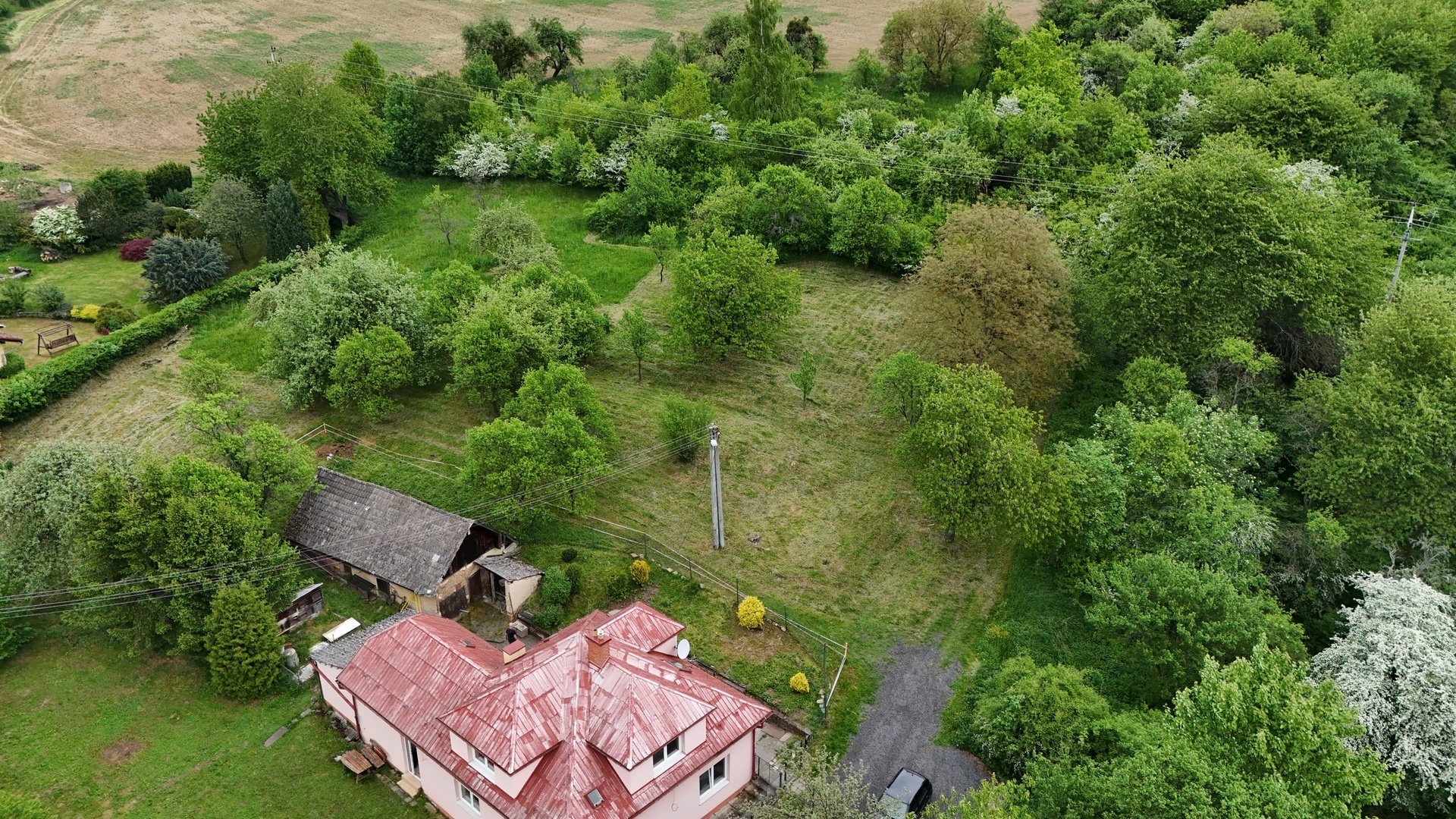 Prodej zasíťovaného stavebního pozemku , 2620 m2, Kostelec u Zlína, Zlín