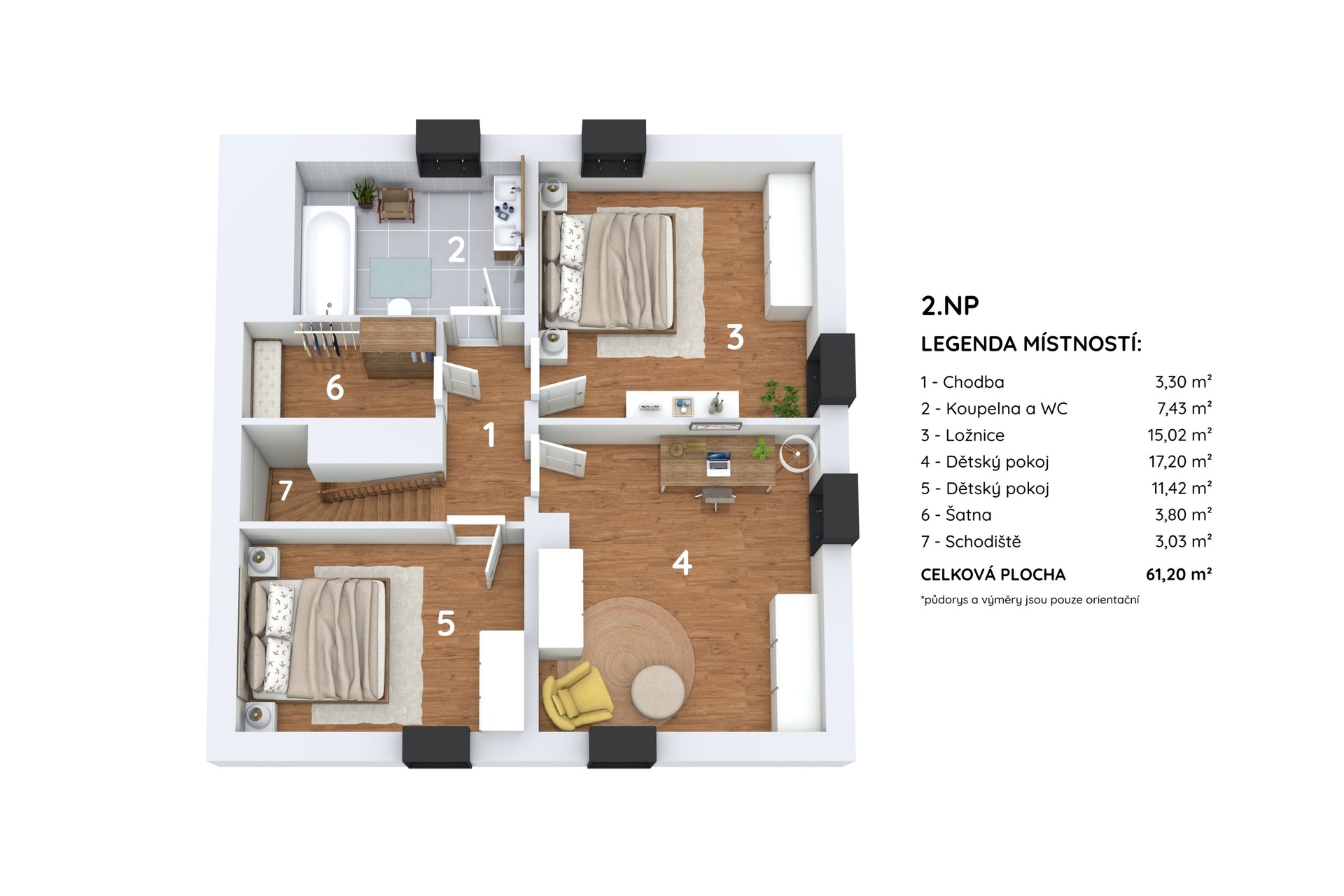 Prodej novostavby RD 5+kk,  124 m2, zahrada 719 m2, parkování, Panenské Břežany, Praha-východ