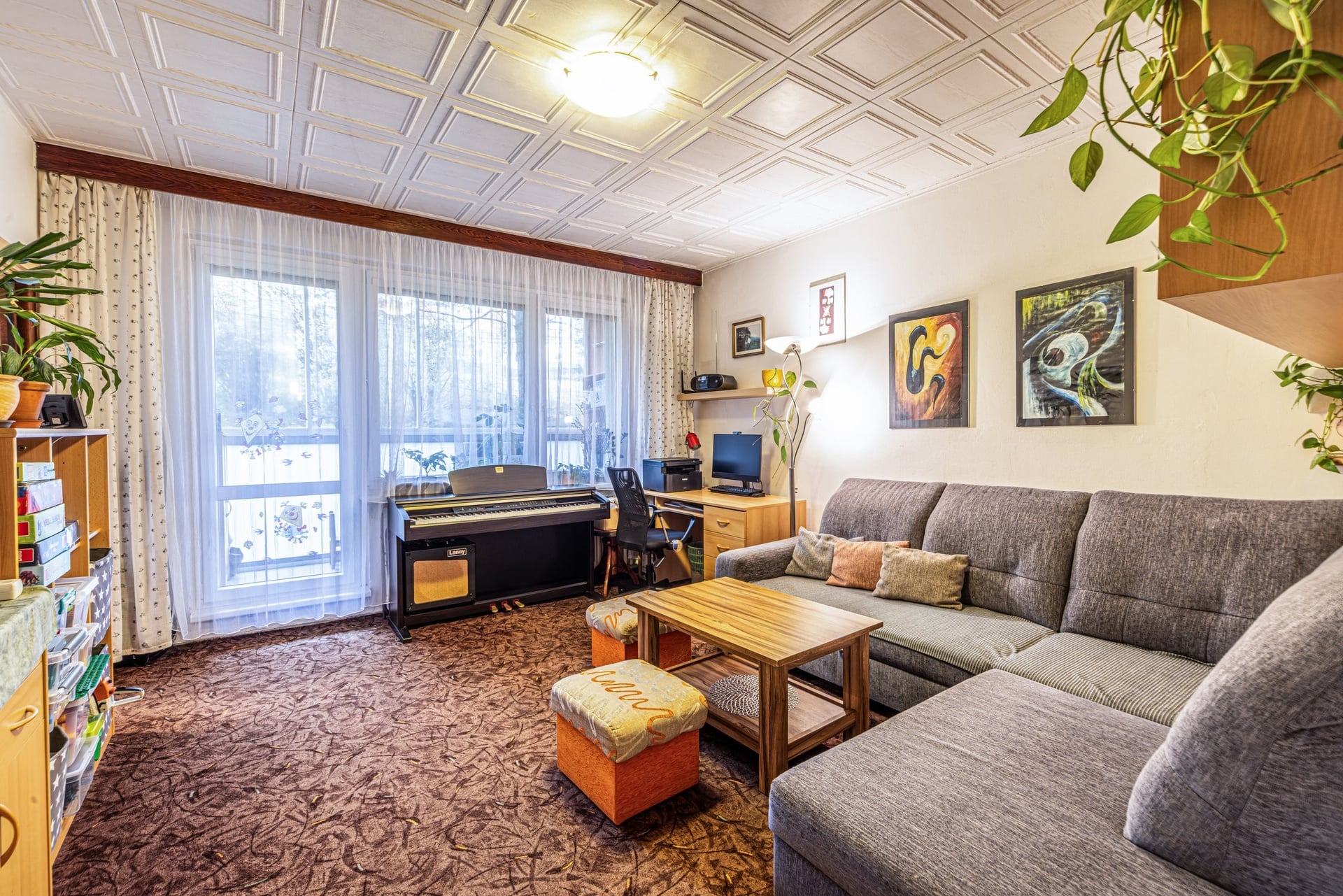 Prodej bytu 3+1, 70m2, 1.NP, lodžie, sklep, Moravská ul., Jižní Svahy, Zlín