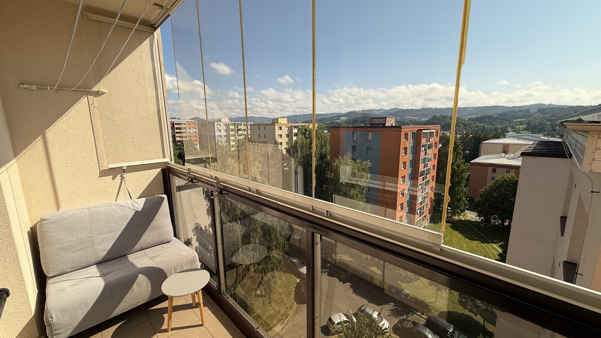 Pronájem bytu 1+kk, 28 m2, lodžie, sklep, parkování, Koryčanské Paseky, Rožnov pod Radhoštěm