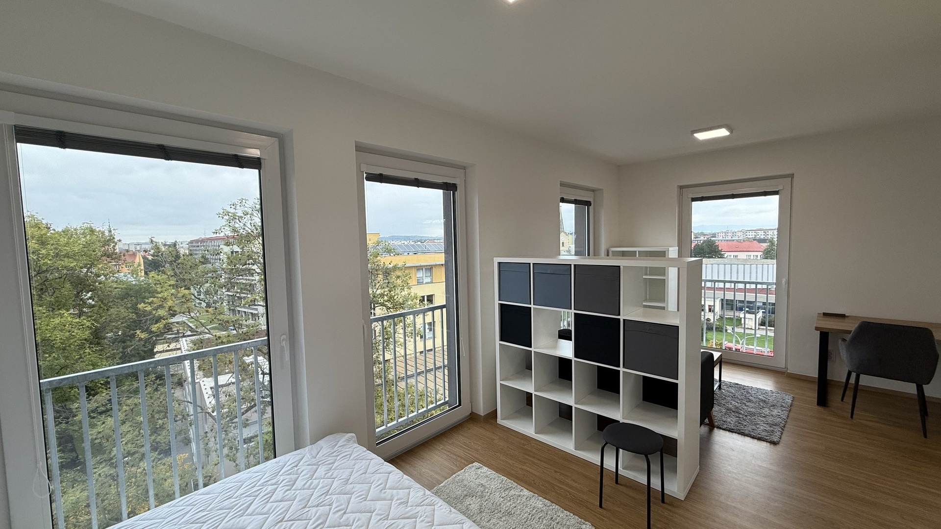 Pronájem nového bytu 1+kk, 32 m2, klimatizace, sklep, rezidence Čechova, Přerov