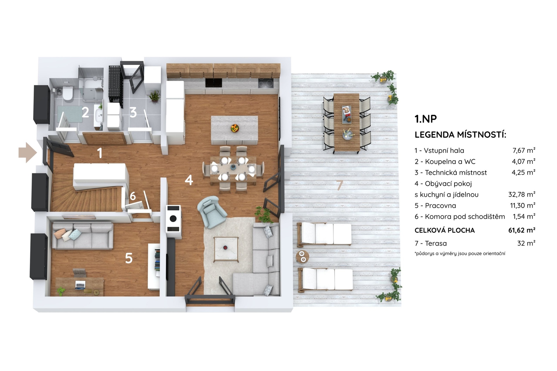 Prodej novostavby RD 5+kk,  124 m2, zahrada 719 m2, parkování, Panenské Břežany, Praha-východ