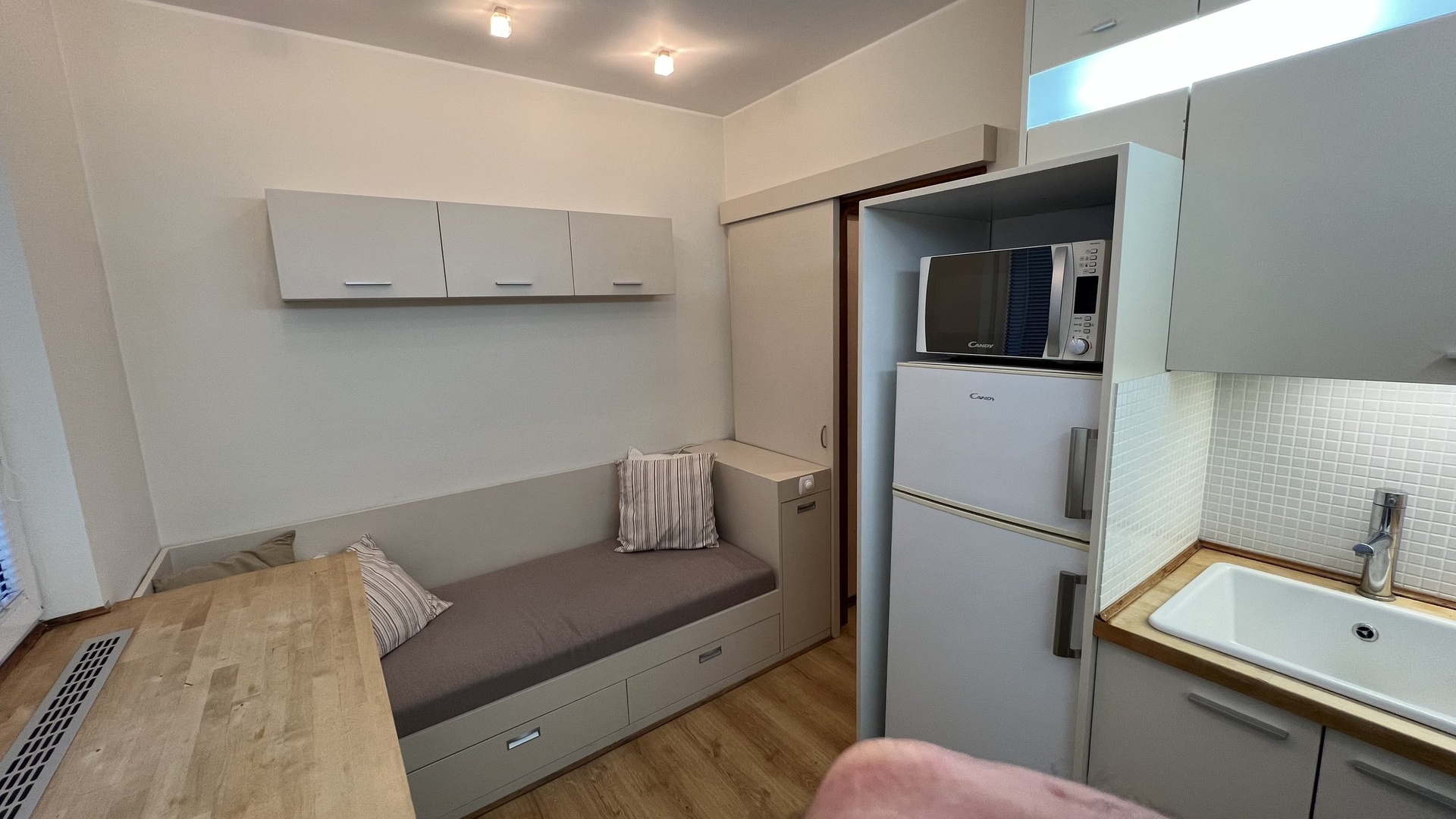 Pronájem bytu 1+1, 32 m2, garážové stání, sklep, Větrná Zlín