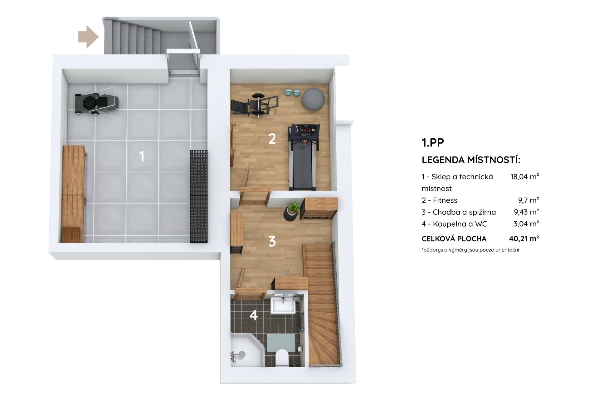 Prodej baťovského domku 4+kk, 109 m2, terasa, přístavba, sklep, parkovací stání, vlastní pozemek, Příkrá, Zlín