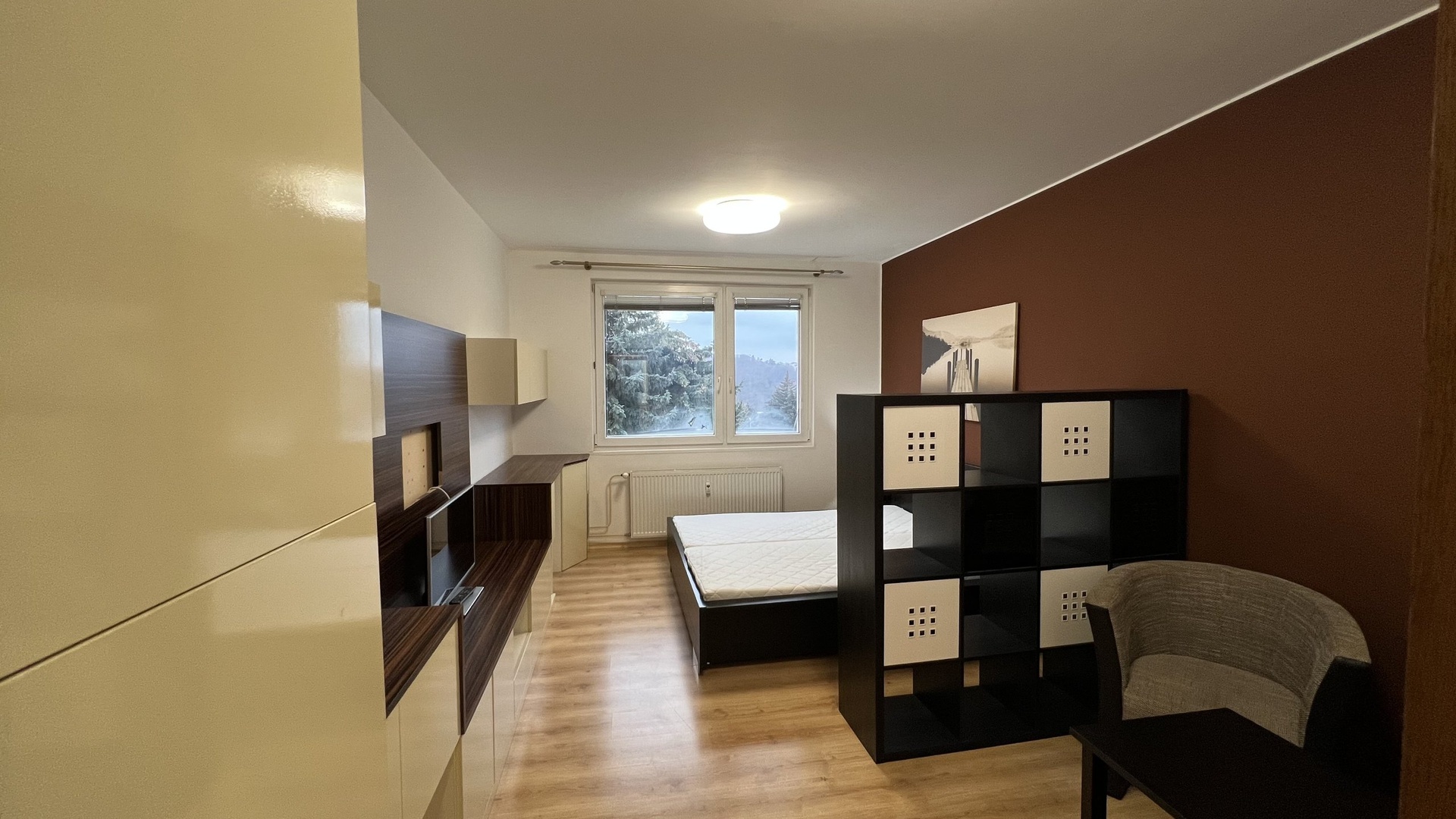 Pronájem bytu 1+1, 32 m2, garážové stání, sklep, Větrná Zlín