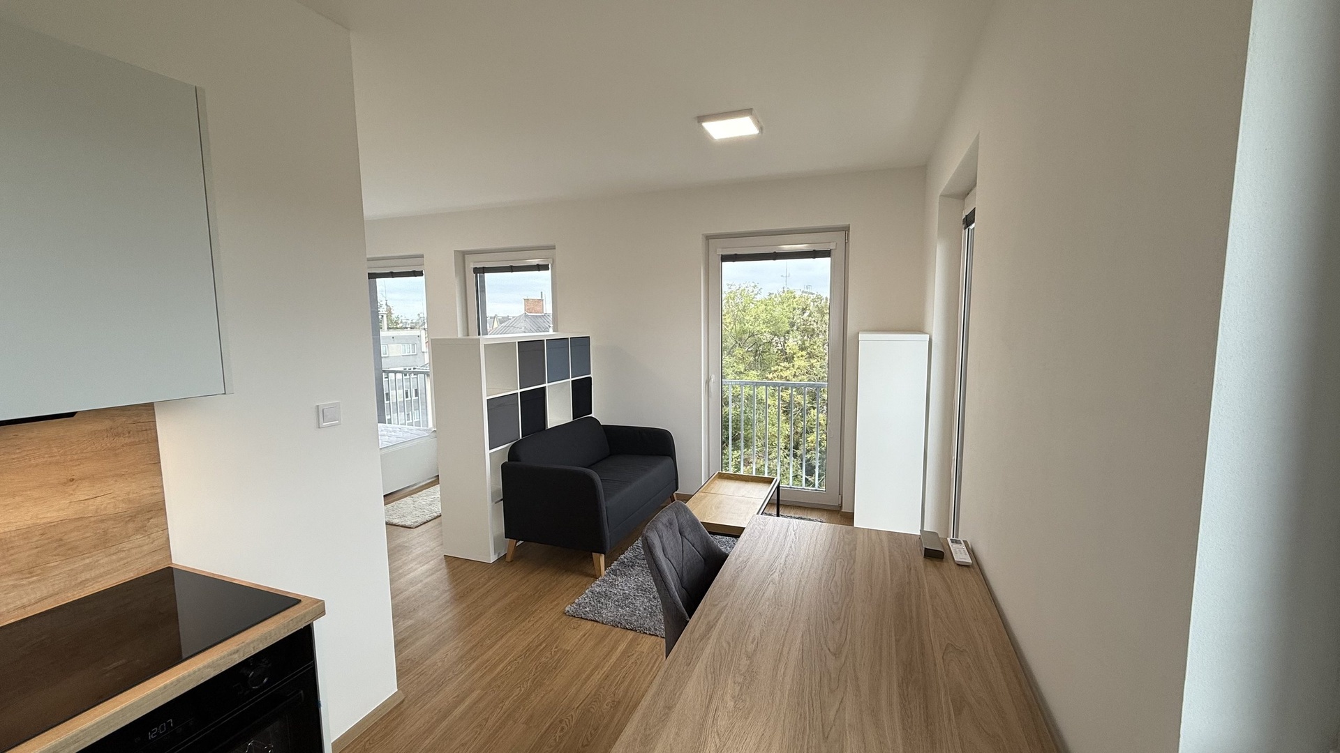 Pronájem nového bytu 1+kk, 32 m2, klimatizace, sklep, rezidence Čechova, Přerov