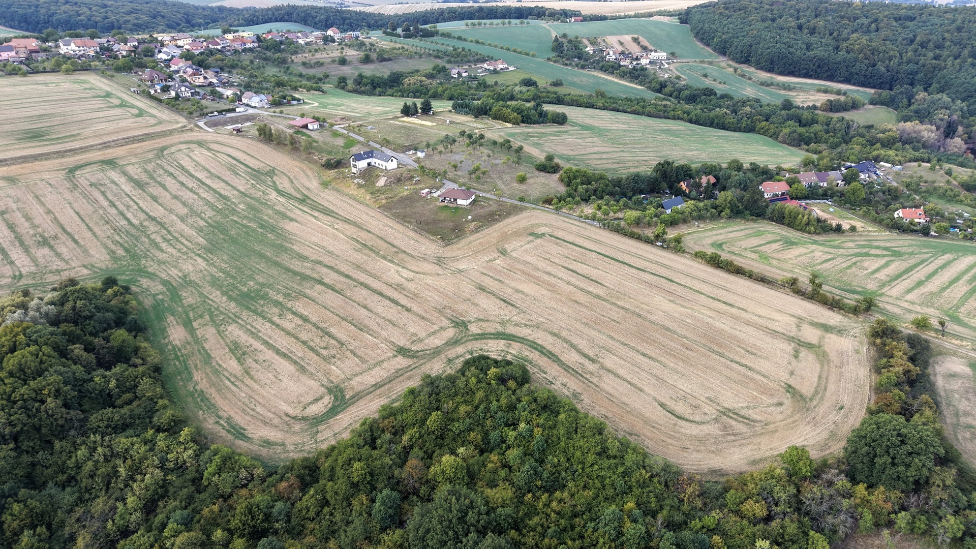 Prodej zasíťovaného stavebního pozemku, 1225 m2, Nová Dědina, Kvasice, Kroměříž