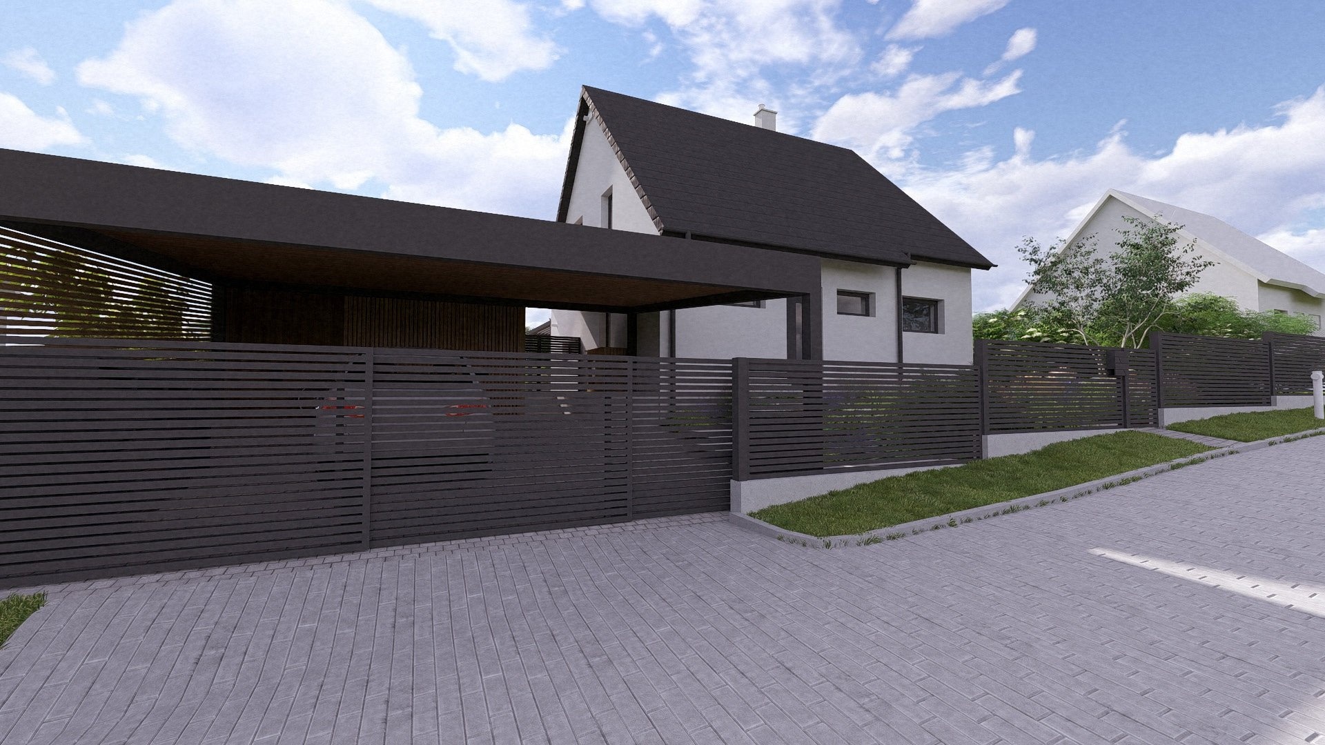 Prodej novostavby RD 5+kk, 184 m2, zahrada 719 m2, parkování, Panenské Břežany, Praha-východ